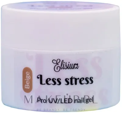 Гель для моделирования ногтей Elisium Less Stress Builder Gel с полунасыщенной пигментацией, для наращивания и укрепления, 40 мл