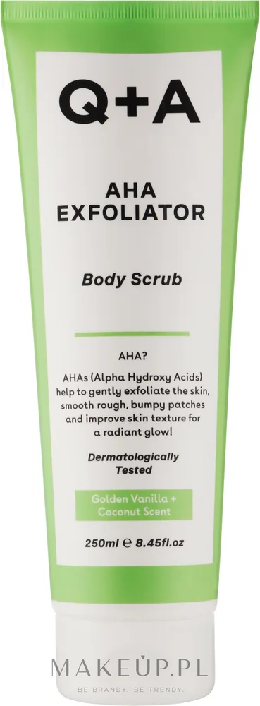 Q+A Q+A AHA Exfoliator Body Scrub - Скраб для тела с AHA-кислотами гликолевой и молочной 250 мл