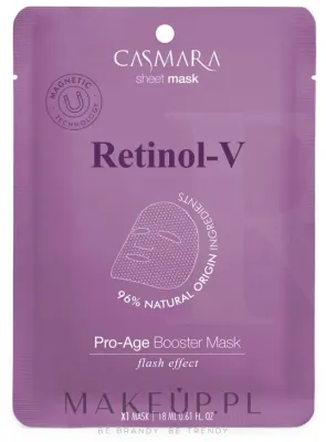 Casmara Retinol-V Pro-Age Booster Mask маска для лица тканевая с ретинолом 18 мл, уход против морщин и пигментации
