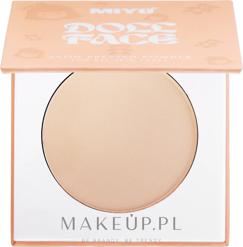 Прессованная пудра Miyo Doll Face Satin Pressed Powder сатиновая, 7 г, оттенок 02 - Princess