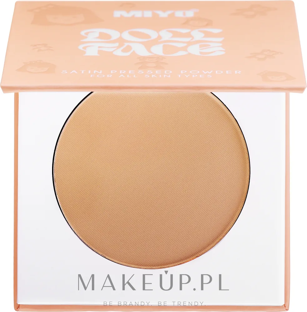 Прессованная пудра Miyo Doll Face Satin Pressed Powder сатиновая, 7 г, оттенок 04 - Malibu