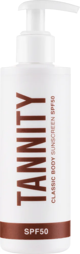 Tannity Body Sunscreen Lotion SPF50 — солнцезащитный бальзам для тела SPF50, 200 мл