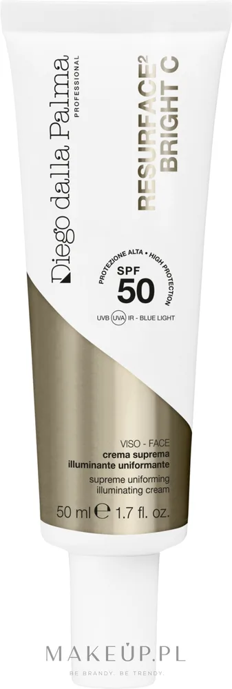 Diego Dalla Palma Professional Diego Dalla Palma Resurface2 Bright C SPF50 - Крем для лица Diego Dalla Palma Bright C SPF50 с витамином C 50 мл