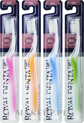 Набор зубных щеток Royal Denta Silver Soft 4 шт с мягкой щетиной