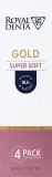 Набор зубных щеток Royal Denta Gold Super Soft 4 шт с очень мягкой щетиной — фото 1