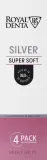 Набор зубных щеток Royal Denta Silver Super Soft 4 шт с очень мягкой щетиной — фото 1