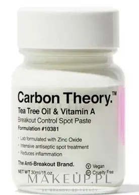 Carbon Theory Tea Spot Paste паста для лица точечная против несовершенств 30 мл, точечное средство с маслом чайного дерева и оксидом цинка