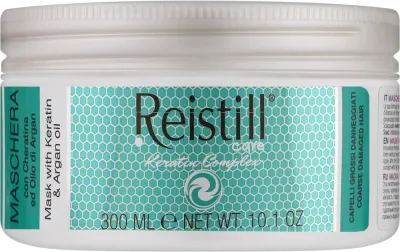 Маска для жёстких волос Reistill Keratin Infusion разглаживающая, кератин, аргановое масло, миндальное масло, алоэ, 300 мл