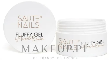 Гель для наращивания ногтей Saute Nails Fluffy Gel густой, не растекается, 30 г, оттенок Milky Pink