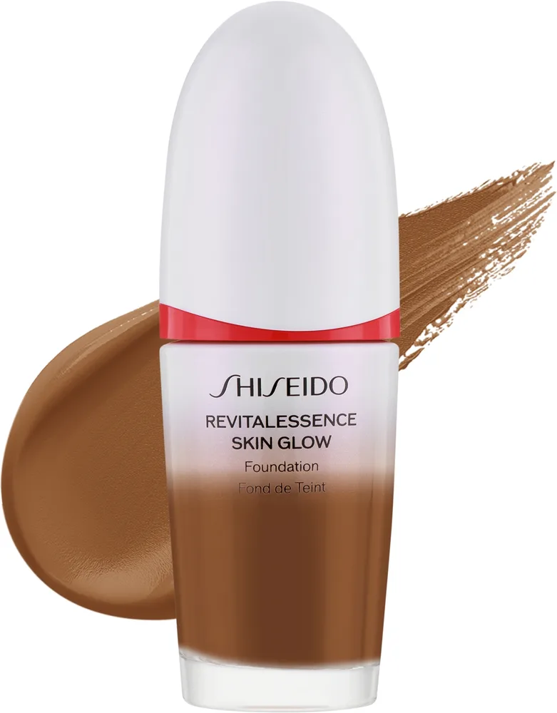 Тональная основа Shiseido Revitalessence Skin Glow Foundation SPF 30 PA+++ сияющая, 30 мл, оттенок 510 - Suede