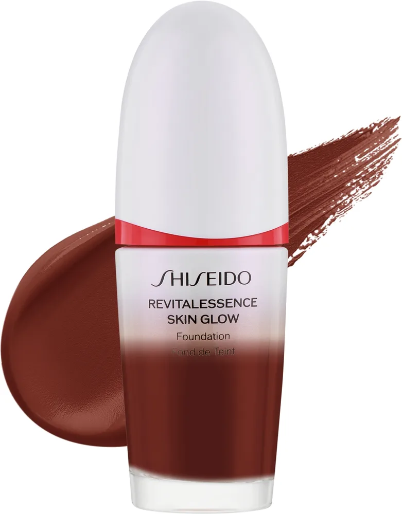 Тональная основа Shiseido Revitalessence Skin Glow Foundation SPF 30 PA+++ сияющая, 30 мл, оттенок 540 - Mahogany
