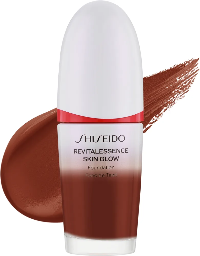 Тональная основа Shiseido Revitalessence Skin Glow Foundation SPF 30 PA+++ сияющая, 30 мл, оттенок 550 - Jasper