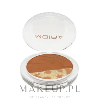 Бронзирующая пудра Moira Signature Bronzer двухтональная сияющая, 9 г