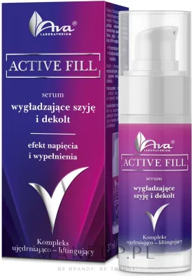 Сыворотка для шеи и декольте Ava Laboratorium Active Fill разглаживающая, 30 мл