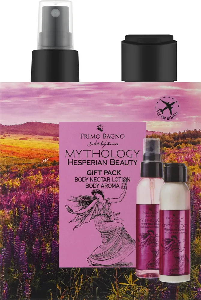 Набор Primo Bagno Mythology Hesperian Beauty лосьон для тела и ароматический спрей с алоэ 2x100 мл