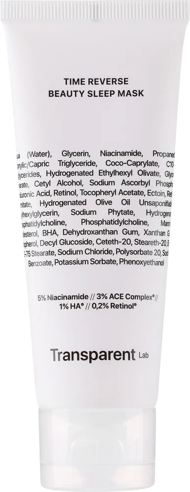 Антивозрастная ночная маска для лица Transparent Lab Time Reverse Beauty Sleep Mask