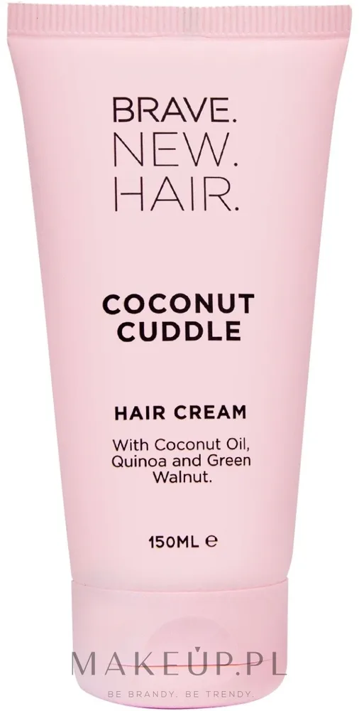 Крем для волос Brave New Hair Coconut Cuddle несмываемый увлажняющий, с кокосовым маслом, термозащита до 220°C, 150 мл