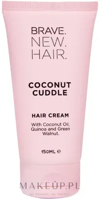 Крем для волос Brave New Hair Coconut Cuddle несмываемый увлажняющий, с кокосовым маслом, термозащита до 220°C, 150 мл