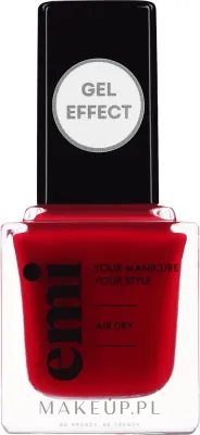 EMI E.Mi Ultra Strong Nail Polish Gel Effect - Лак для ногтей E.Mi Ultra Strong Nail Polish Gel Effect с эффектом геля, сохнет без лампы, 9 мл