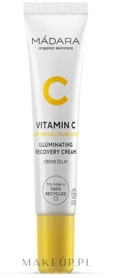 Madara Cosmetics Madara Vitamin C Illuminating Recovery Cream - Крем для лица Madara Vitamin C Illuminating Recovery восстанавливающий 15 мл