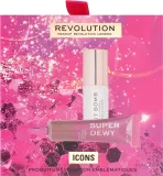 Набор для макияжа Makeup Revolution Icons Gift Set румяна жидкие и блеск для губ — фото 1