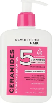 Шампунь Revolution Haircare с 5 керамидами и гиалуроновой кислотой, увлажняющий, 236 мл