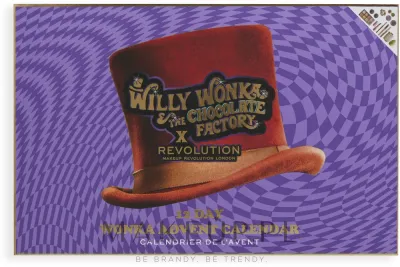 Адвент-календарь Makeup Revolution Wonka Advent Calendar с косметикой и аксессуарами