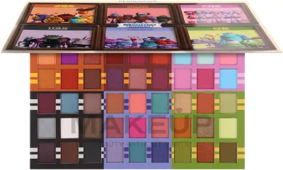 Палетка теней Makeup Revolution Monsters University Fraternity And Sorority Palette 54 оттенка