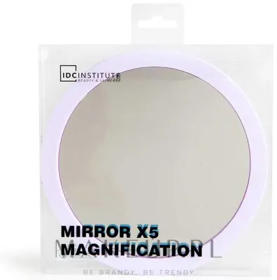 Зеркало IDC Institute Mirror Magnification X5 с увеличением x5, на присосках, 17 x 17 см, 1 шт