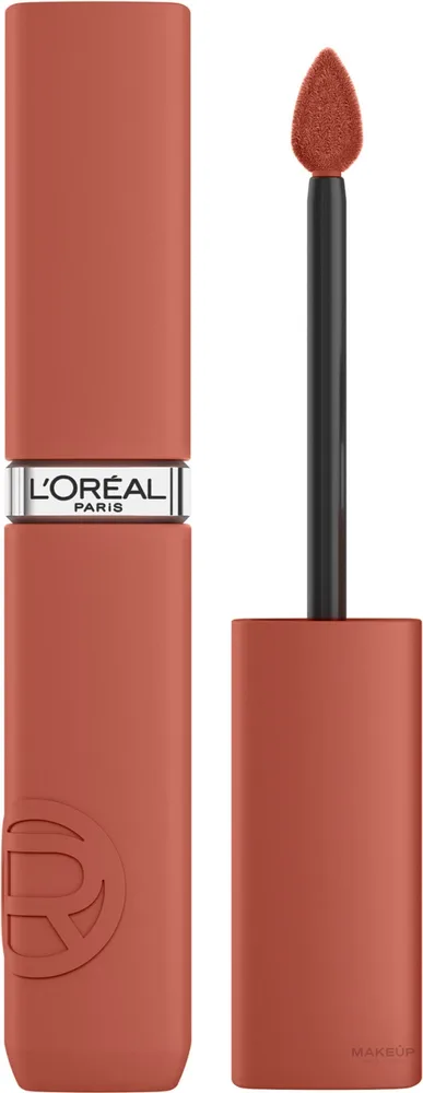 Помада для губ жидкая L'Oreal Paris Infallible Matte Resistance Liquid Lipstick матовая, с войлочным аппликатором, 5 мл, оттенок 635 - Worth It Medium