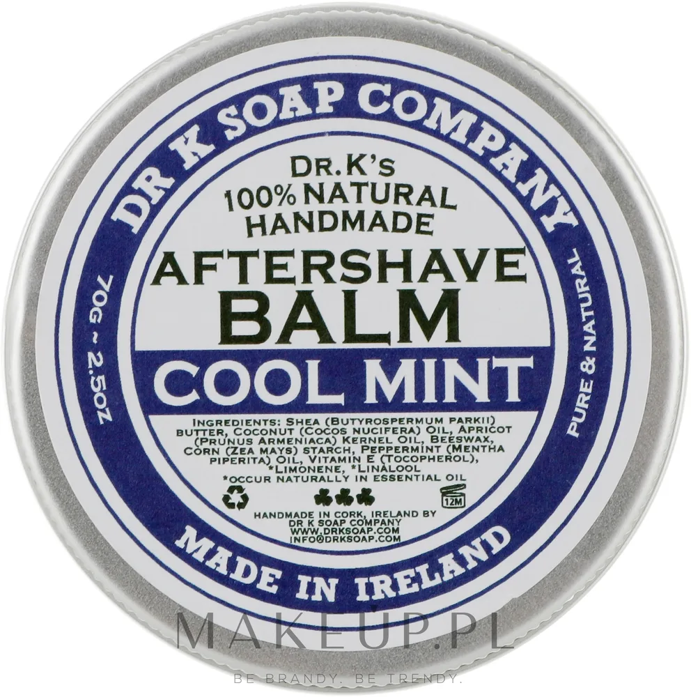 Бальзам после бритья Dr K Soap Company Aftershave Balm Cool Mint, с мятой