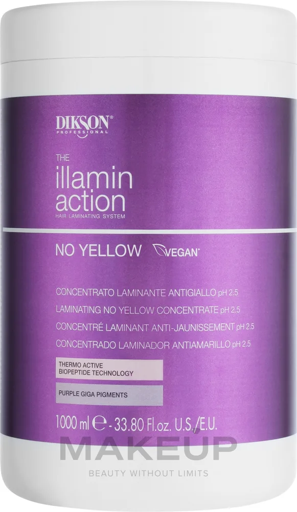 Крем-нейтрализатор желтизны Dikson Illaminaction No Yellow Concentrate pH 2.5 термоактивный, для ламинирования, с гиалуроном