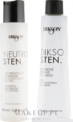 Набор для выпрямления волос Dikson Dikso Sten двухфазная эмульсия и нейтрализатор 2x100 мл