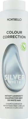 Шампунь для белых и седых волос Montibello HOP Silver White Shampoo, придающий сияние, нейтрализующий нежелательные тона, 300 мл