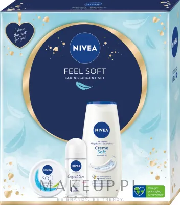 Набор NIVEA Feel Soft гель для душа антиперспирант и крем с миндальным маслом 250+50+100 мл