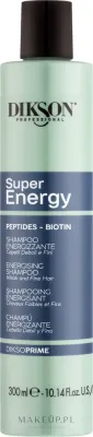Шампунь Dikson Prime Super Energy против выпадения волос, с биотином и рисовым протеином, 300 мл