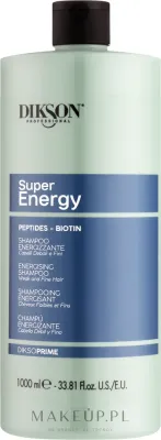 Шампунь Dikson Prime Super Energy против выпадения волос, с биотином и рисовым протеином, 1000 мл