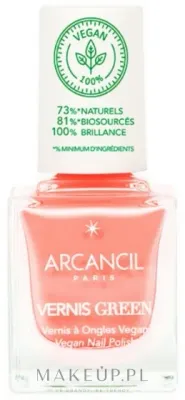 Лак для ногтей Arcancil Paris Le Lab Vegetal Vernis Green, интенсивный цвет, стойкий, 10,5 мл, оттенок 340 - Camelia