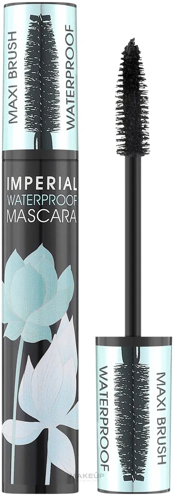 Тушь для ресниц Dermacol Imperial Waterproof Maxi Brush Mascara водостойкая, с витамином E, 13 мл, оттенок 01 - Black
