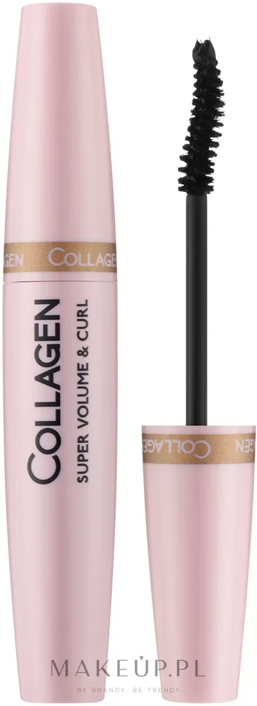 Dermacol Collagen Super Volume and Curl Mascara тушь для ресниц объёмная подкручивающая с коллагеном и пантенолом Black 12 мл
