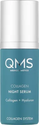 Ночная сыворотка для лица QMS Collagen Night с коллагеном, гиалуроновой кислотой, пептидами и бисабололом, 30 мл