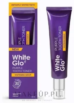 Сыворотка для отбеливания зубов White Glo Purple Tooth Toner Teeth Whitening Serum с фиолетовыми пигментами, 50 мл