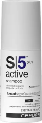 Шампунь Napura S5 Active Plus против перхоти для чувствительной кожи головы, 85 мл