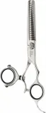 Ножницы филировочные Olivia Garden Swivel Cut с поворотным кольцом, японская версия, 35 зубцов, 6,35 дюйма, 1 шт — фото 1