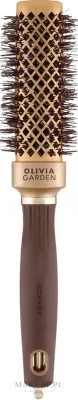 Круглая термощётка для волос Olivia Garden Expert Blowout Straight Wavy Bristles Gold & Brown 30 мм