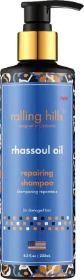 Ревитализирующий шампунь Rolling Hills Rhassoul с марокканской глиной, для сухих волос, 250 мл