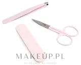 Набор маникюрных аксессуаров IDC Institute Perfect Beauty пилка ножницы и пинцет розовый — фото 1