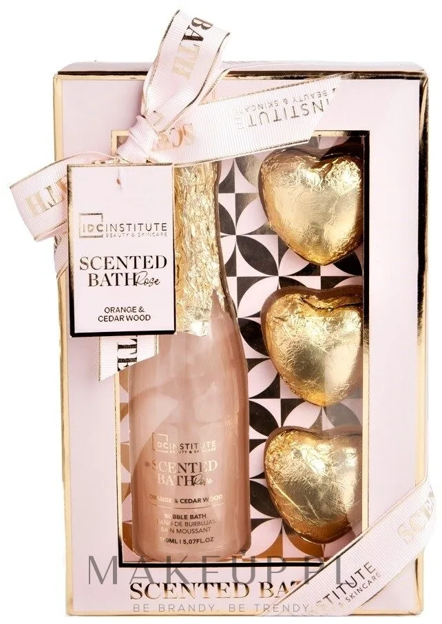 Набор IDC Institute Scented Bath Rose пена для ванны 150 мл и 3 бомбочки по 30 г