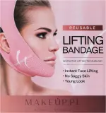 Моделирующая маска-бандаж для контура лица и подбородка, розовая Yeye V-line Mask — фото 5