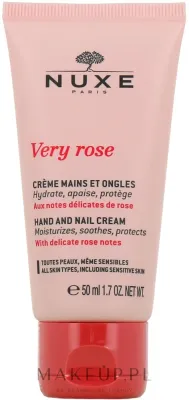 Крем для рук и ногтей Nuxe Very Rose Hand And Nail Cream с экстрактом розы, лёгкая текстура, 50 мл